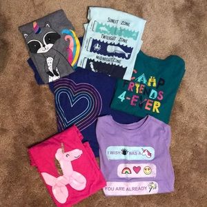 Set of 6 Girl T-shirts